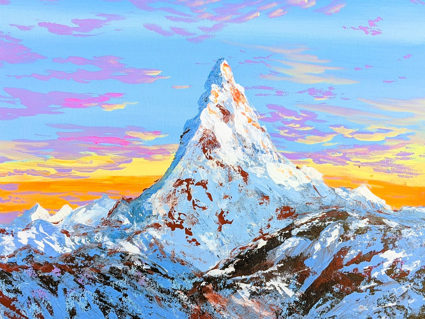 Painting Inspired by Mt. Everest