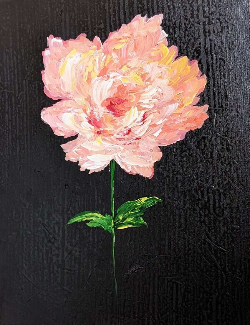 Pink Peony Art